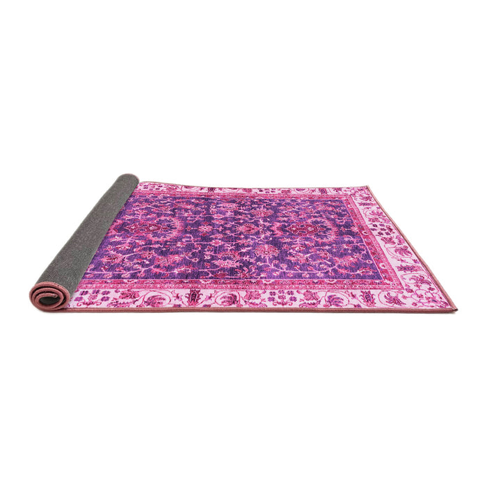 Sideview of Abstract Pink Modern Rug, abs3169pnk