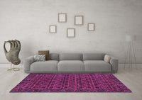 Machine Washable Abstract Purple Modern Rug, wshabs316pur