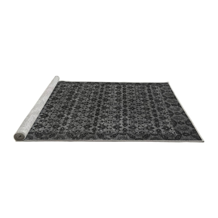 Sideview of Machine Washable Abstract Gray Modern Rug, wshabs316gry