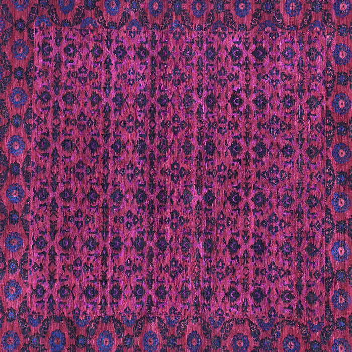 Square Machine Washable Abstract Purple Modern Area Rugs, wshabs316pur