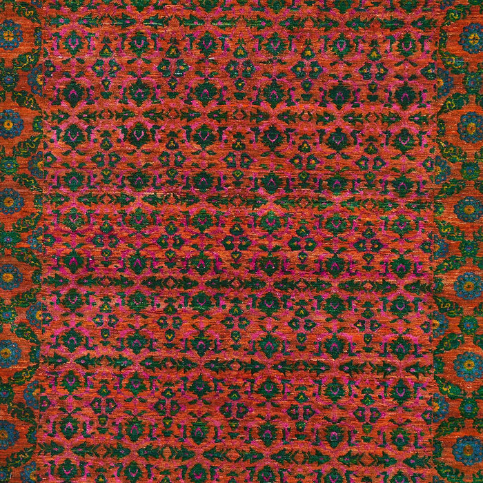 Abstract Red Modern Rug, abs316
