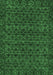 Machine Washable Abstract Emerald Green Modern Area Rugs, wshabs316emgrn