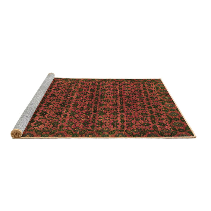 Sideview of Machine Washable Abstract Brown Modern Rug, wshabs316brn