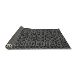 Sideview of Abstract Gray Modern Rug, abs316gry