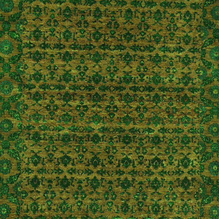 Abstract Green Modern Rug, abs316grn