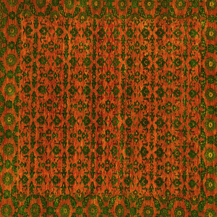 Square Abstract Yellow Modern Rug, abs316yw