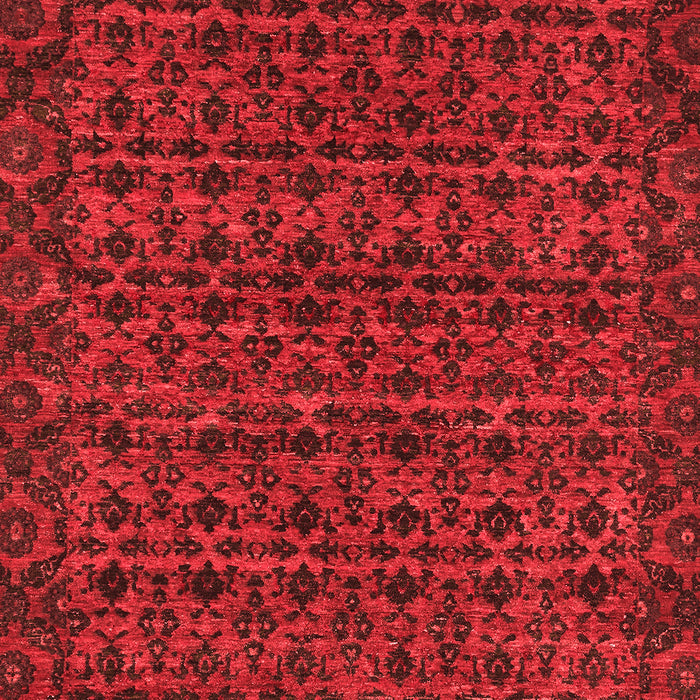 Machine Washable Abstract Red Modern Rug, wshabs316red