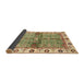 Sideview of Abstract Brown Gold Oriental Rug, abs3170