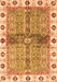 Machine Washable Oriental Orange Traditional Area Rugs, wshabs3170org