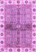 Machine Washable Oriental Purple Traditional Area Rugs, wshabs3170pur