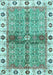 Machine Washable Oriental Light Blue Traditional Rug, wshabs3170lblu