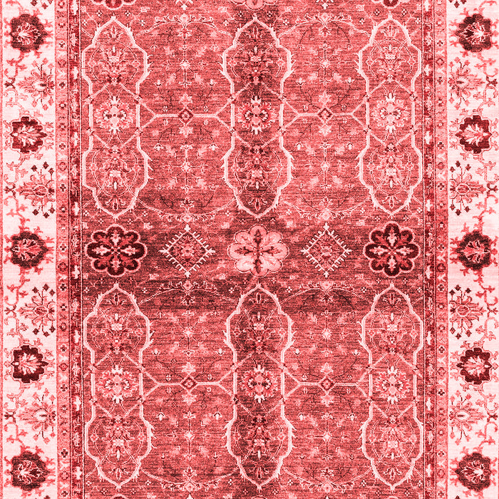 Machine Washable Oriental Red Traditional Rug, wshabs3170red