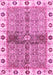 Machine Washable Oriental Pink Traditional Rug, wshabs3170pnk