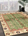 Machine Washable Abstract Brown Gold Rug in a Family Room, wshabs3170