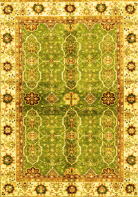 Oriental Yellow Traditional Rug, abs3170yw