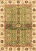 Machine Washable Oriental Brown Traditional Rug, wshabs3170brn