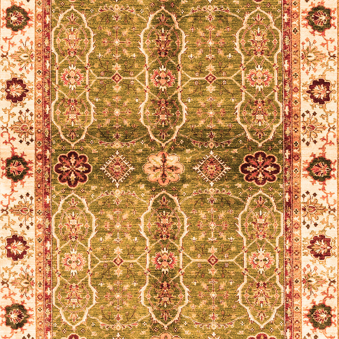 Oriental Orange Traditional Rug, abs3170org
