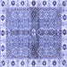 Square Oriental Blue Traditional Rug, abs3170blu