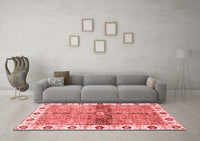 Machine Washable Oriental Red Traditional Rug, wshabs3170red