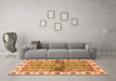 Machine Washable Oriental Orange Traditional Area Rugs in a Living Room, wshabs3170org