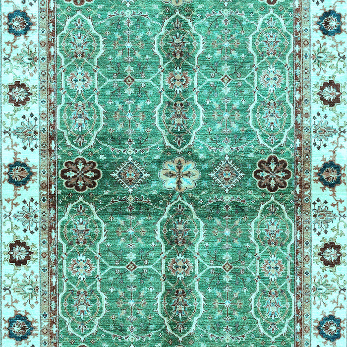 Oriental Light Blue Traditional Rug, abs3170lblu