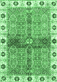 Oriental Emerald Green Traditional Rug, abs3170emgrn