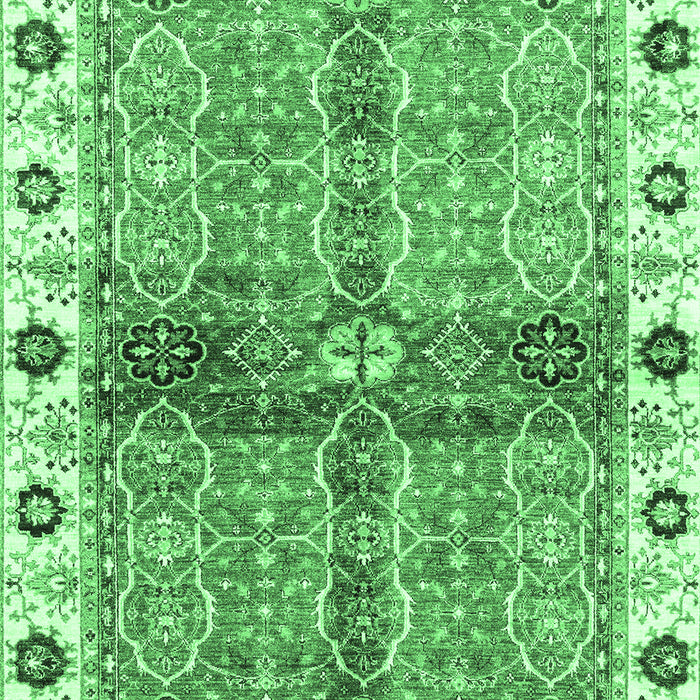 Oriental Emerald Green Traditional Rug, abs3170emgrn