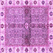 Square Oriental Purple Traditional Rug, abs3170pur