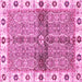 Square Oriental Pink Traditional Rug, abs3170pnk