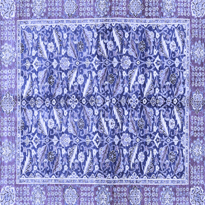 Square Oriental Blue Traditional Rug, abs3171blu