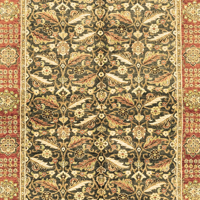 Machine Washable Oriental Brown Traditional Rug, wshabs3171brn