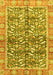 Oriental Yellow Traditional Rug, abs3171yw