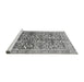 Sideview of Machine Washable Oriental Gray Traditional Rug, wshabs3171gry