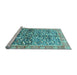 Sideview of Machine Washable Oriental Light Blue Traditional Rug, wshabs3171lblu