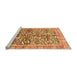 Sideview of Machine Washable Oriental Orange Traditional Area Rugs, wshabs3171org