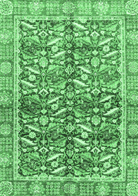 Oriental Emerald Green Traditional Rug, abs3171emgrn