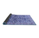 Sideview of Oriental Blue Traditional Rug, abs3171blu