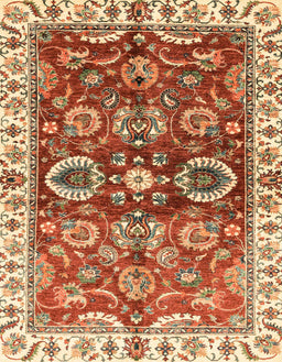 Abstract Yellow Modern Rug, abs3172