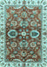 Abstract Light Blue Modern Rug, abs3172lblu