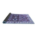 Sideview of Abstract Blue Modern Rug, abs3172blu