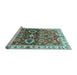 Sideview of Machine Washable Abstract Light Blue Modern Rug, wshabs3172lblu