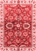 Abstract Red Modern Area Rugs