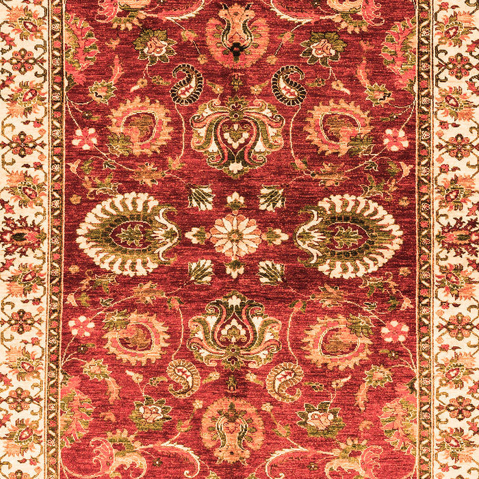 Abstract Orange Modern Rug, abs3172org