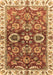 Machine Washable Abstract Brown Modern Rug, wshabs3172brn