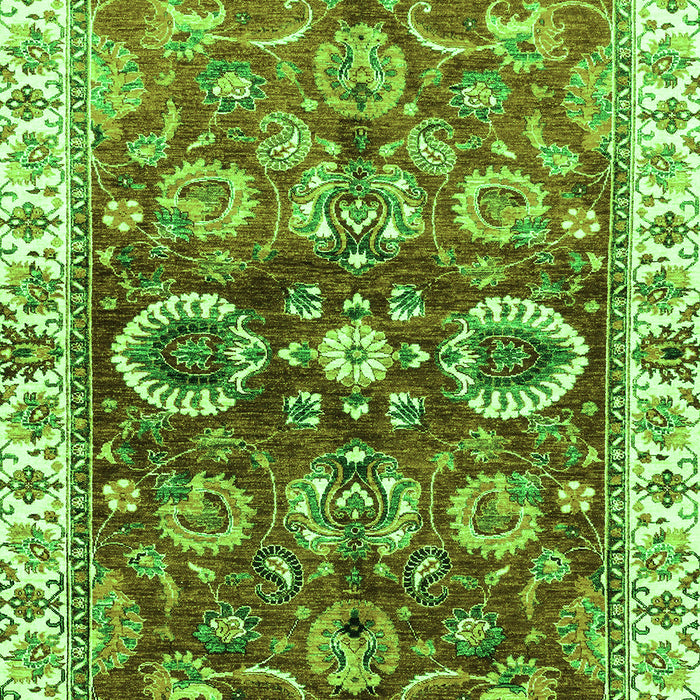 Abstract Green Modern Rug, abs3172grn
