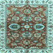 Square Abstract Light Blue Modern Rug, abs3172lblu