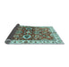 Sideview of Abstract Light Blue Modern Rug, abs3172lblu