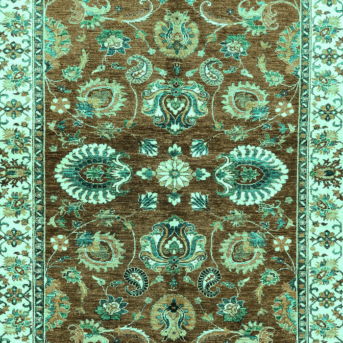Abstract Turquoise Modern Rug, abs3172turq