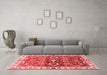 Modern Red Washable Rugs