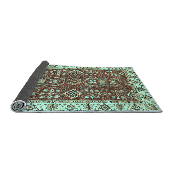 Sideview of Oriental Light Blue Traditional Rug, abs3173lblu